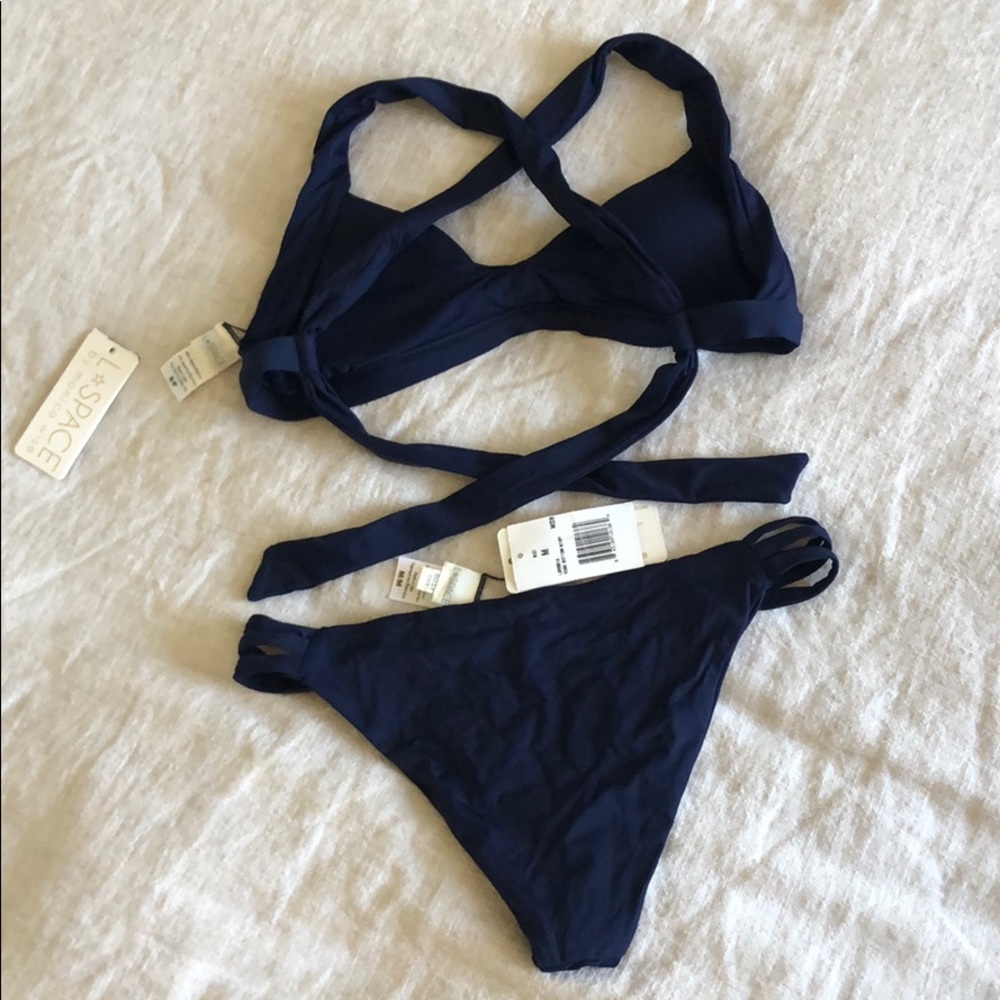 L*Space Navy Bikini